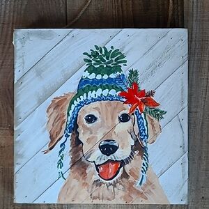 Winter dog painting!
